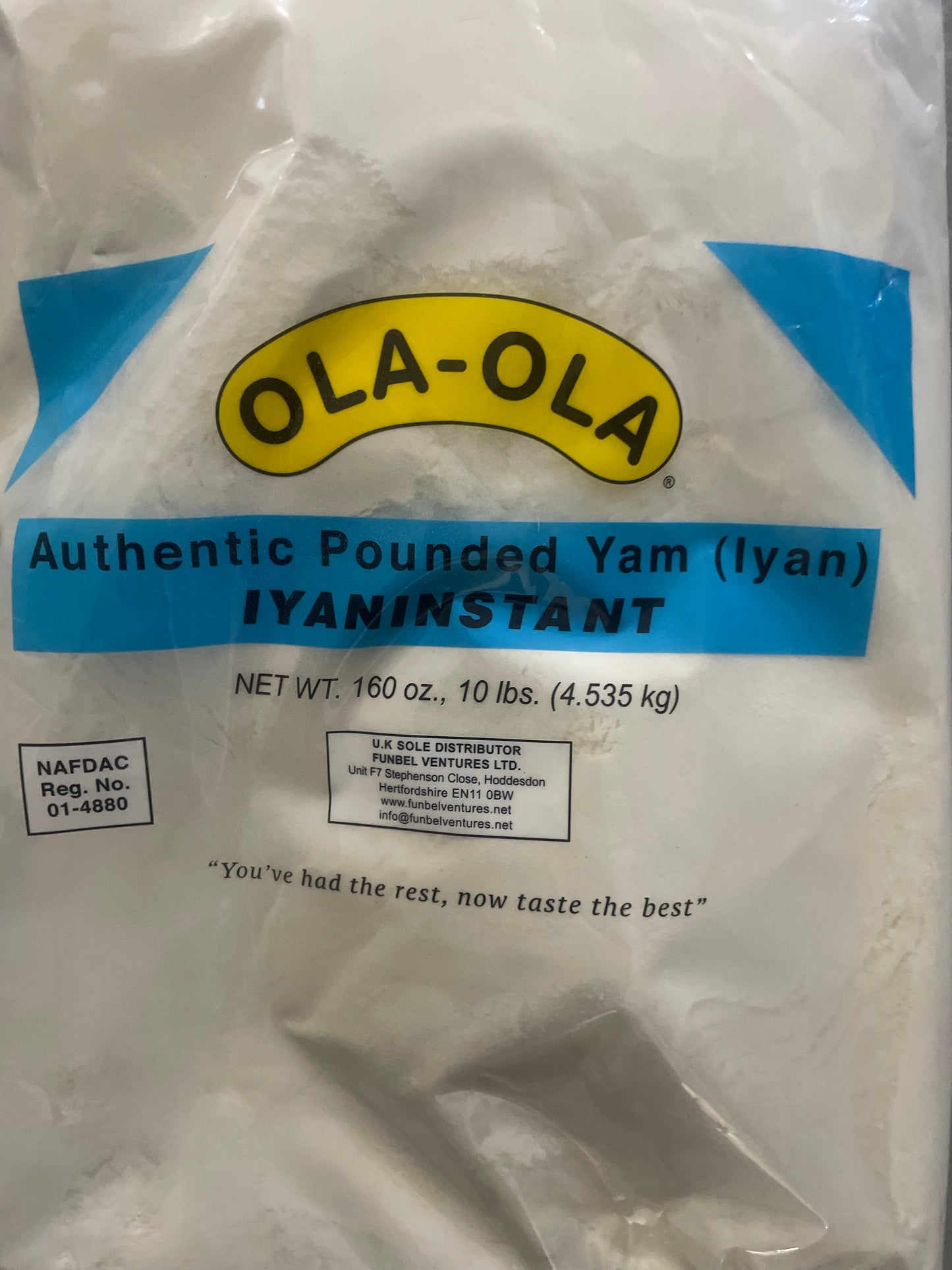Ola-Ola Pounded Yam Flour / Poundo Yam / Iyan 4lb