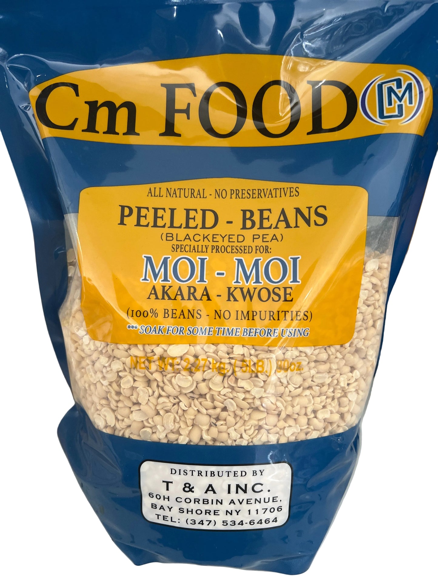 CM FOODS peeled beans (5Lbs)