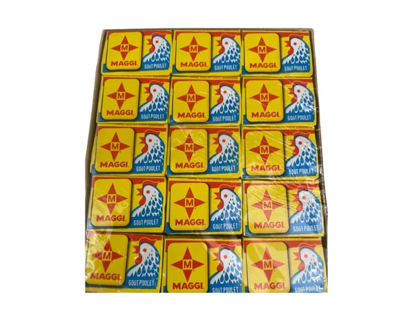 Maggi Goût Poulet Bouillon Cubes Pack of chicken-flavored bouillon cubes